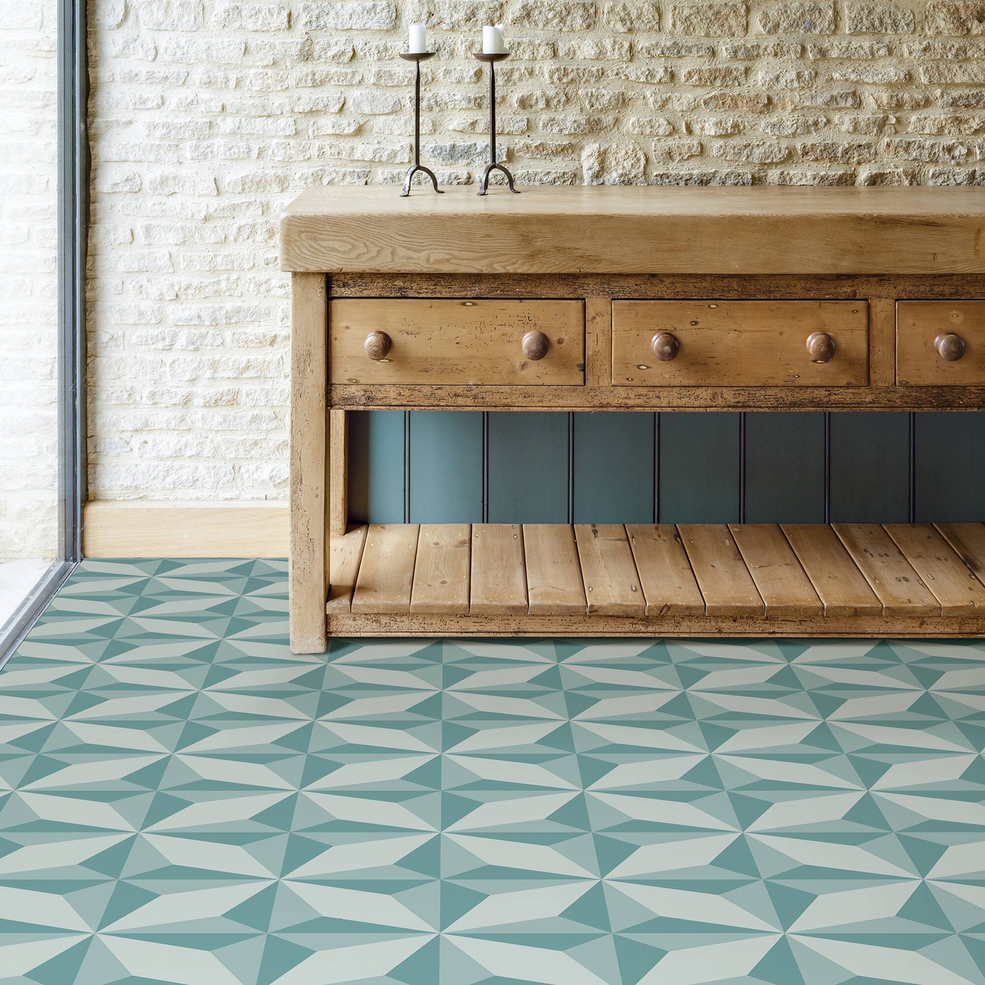FloorPops Topaz Peel & Stick Floor Tiles